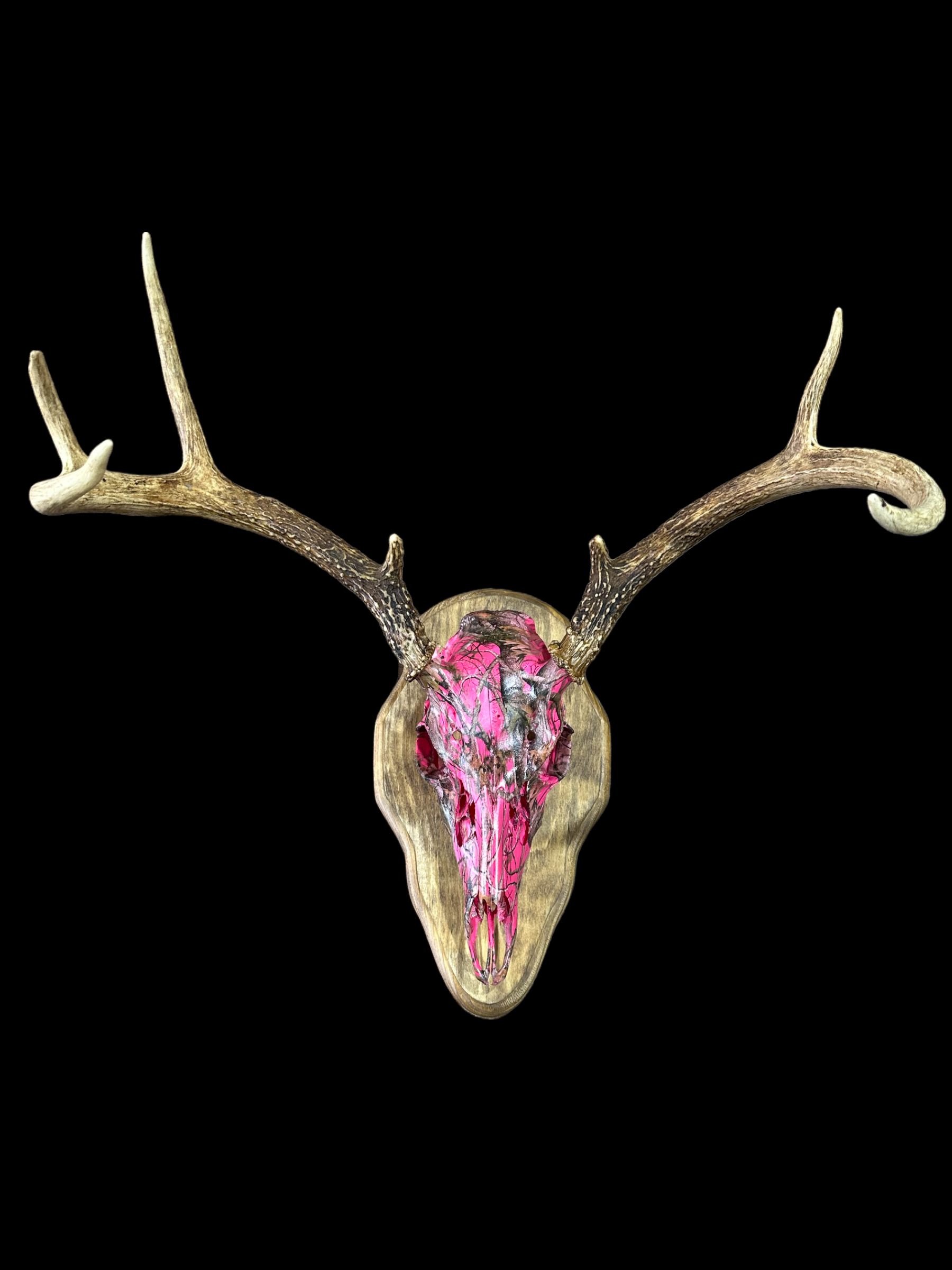 Barnwood European Plaque (Burnt Edges) (Rounded)