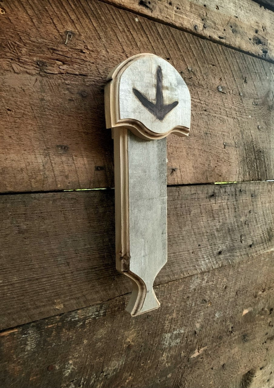 Turkey Fan Plaque (Box Call) (Darker Stain)