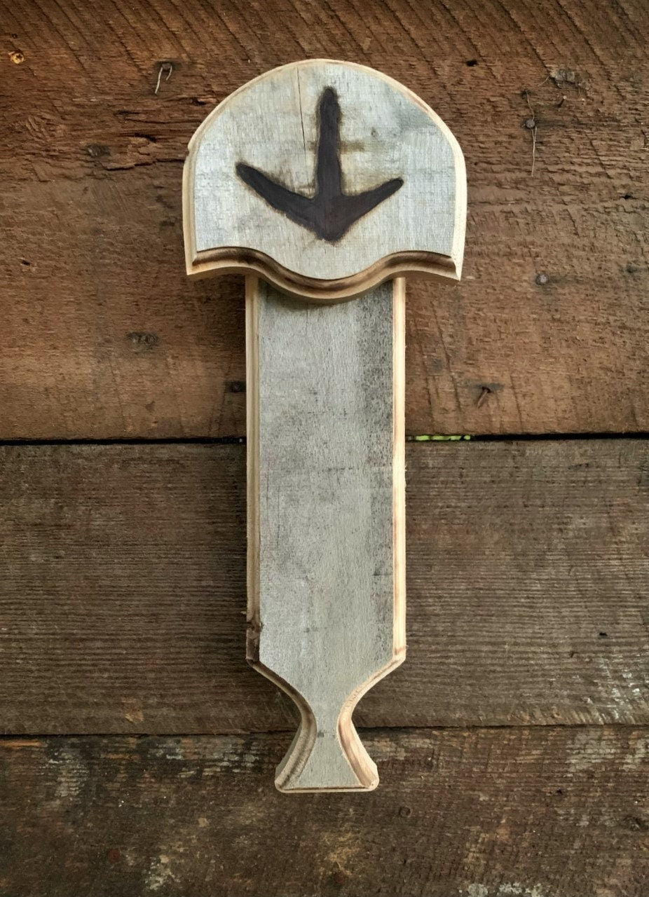 Turkey Fan Plaque (Box Call) (Darker Stain)