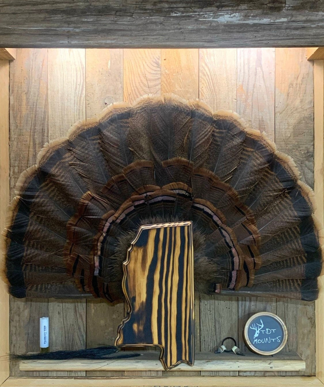 Mississippi Turkey Fan Plaque