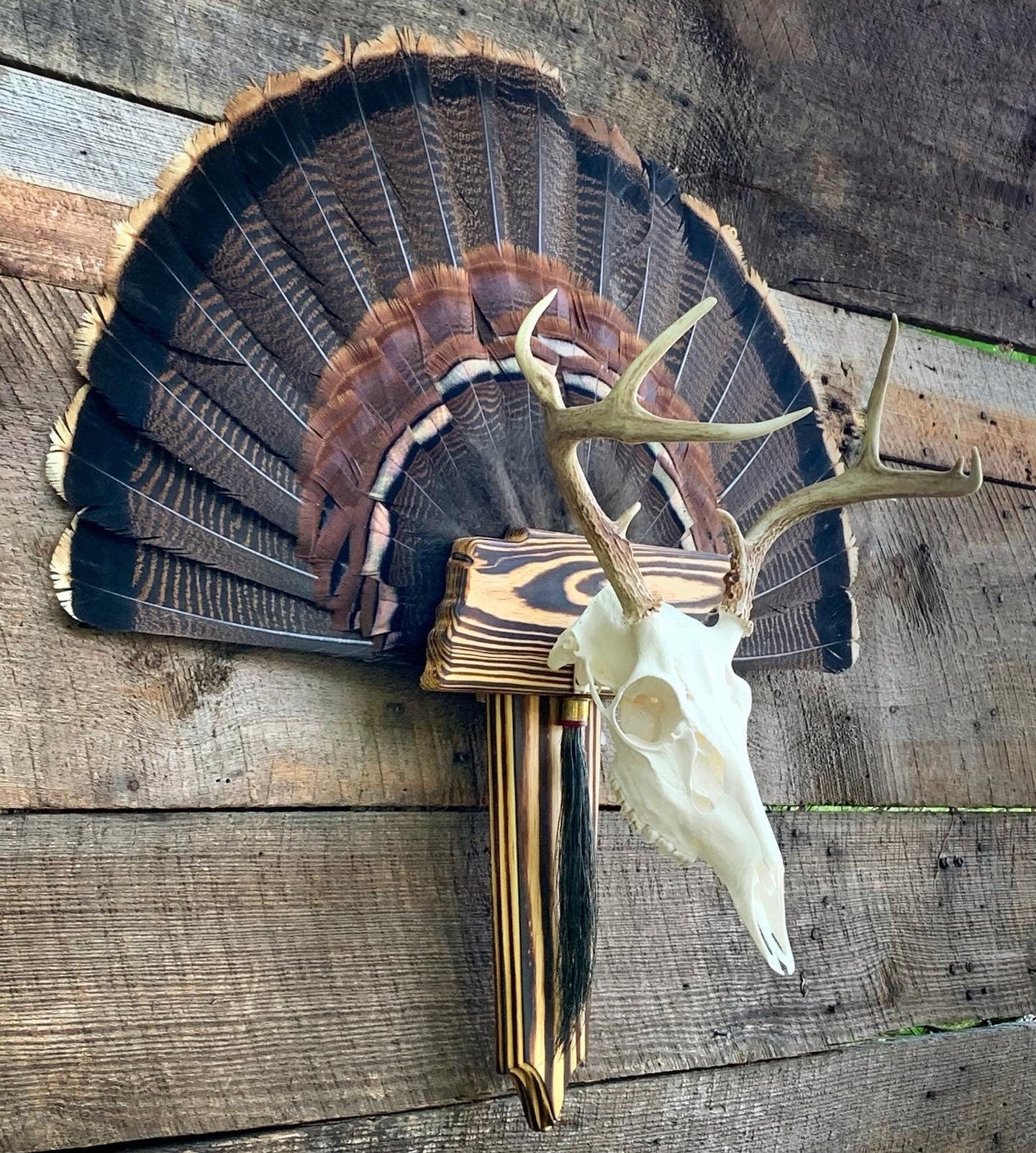 State Plaque with Skull Hanger