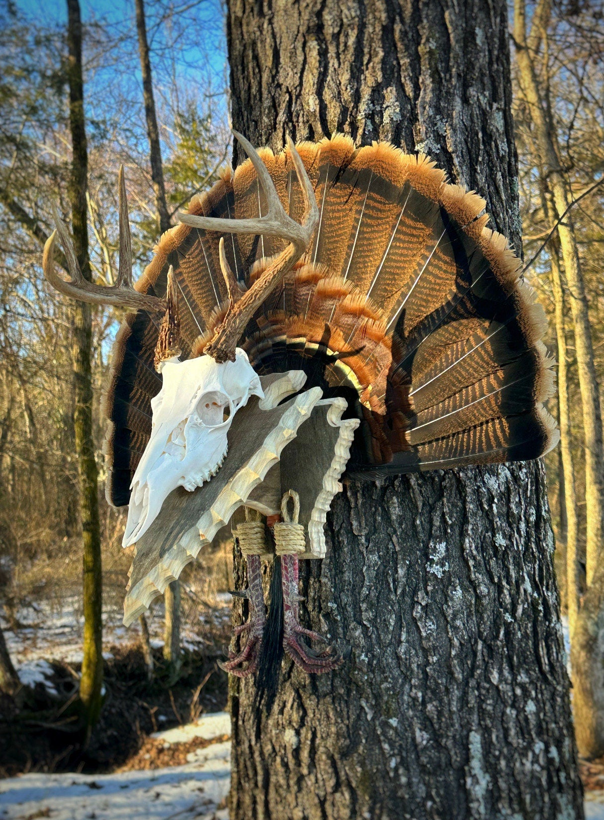 State Pedestal with Turkey Fan (All States)