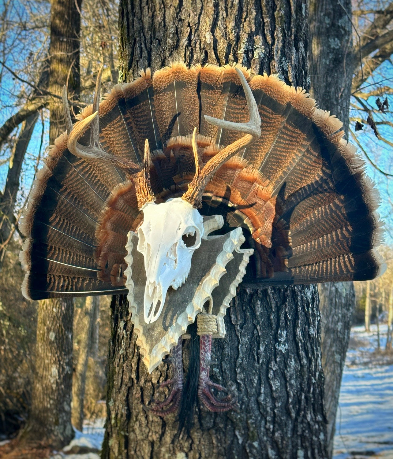 State Pedestal with Turkey Fan (All States)