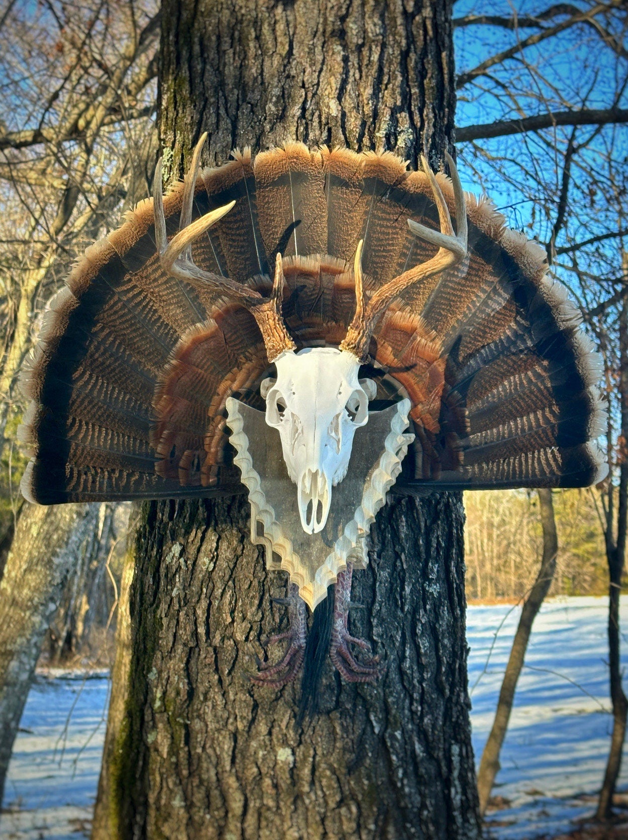 State Pedestal with Turkey Fan (All States)