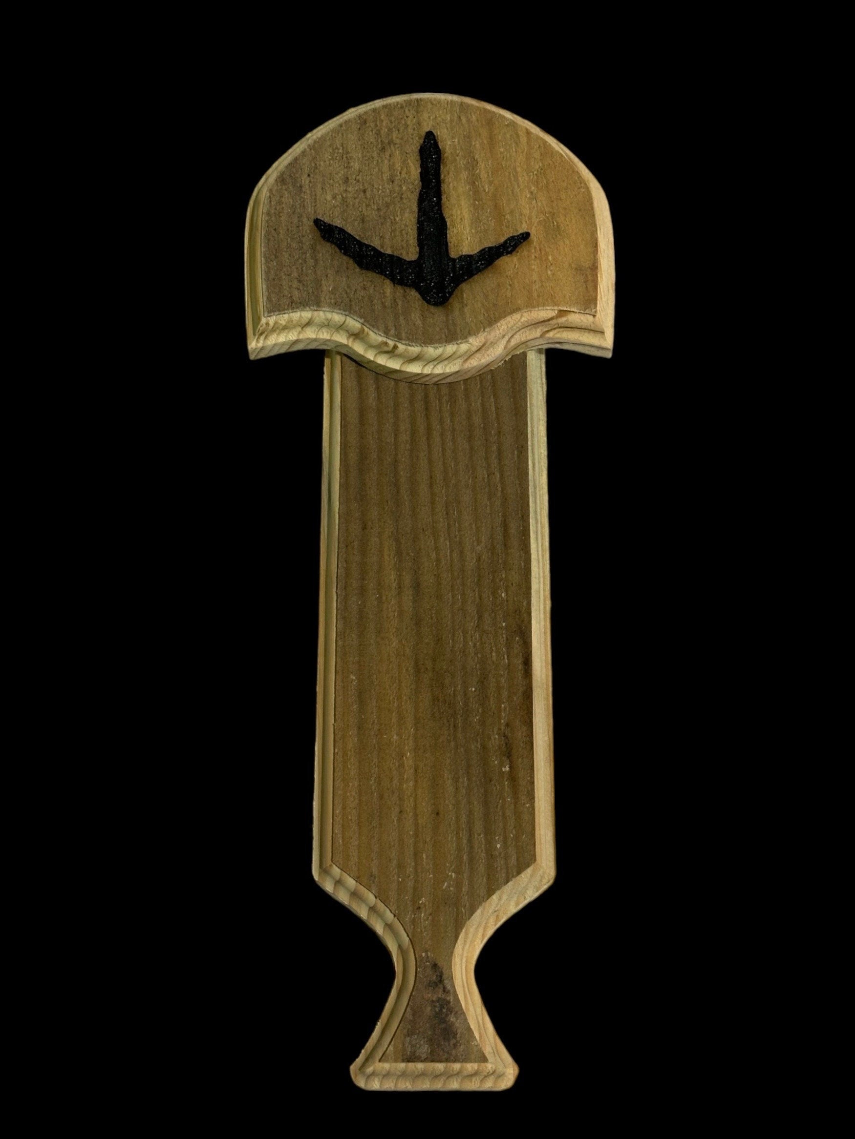 Turkey Fan Plaque (Box Call) (Darker Stain)