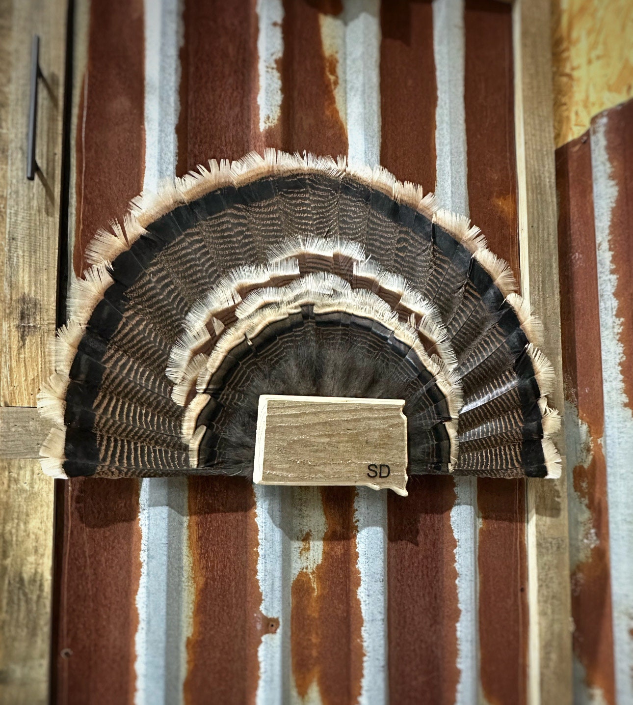 South Dakota Turkey Fan Plaque