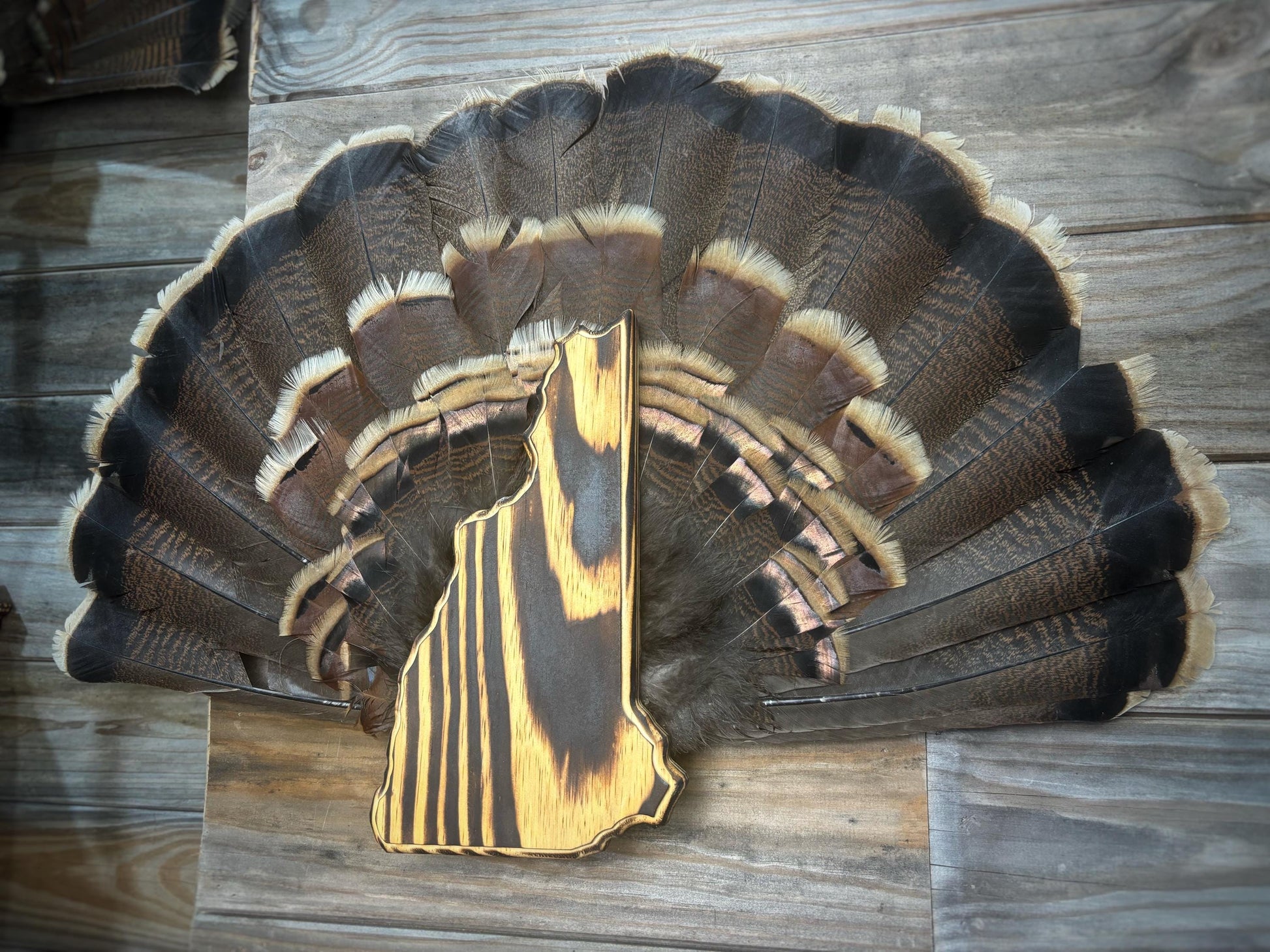 New Hampshire Turkey Fan Plaque