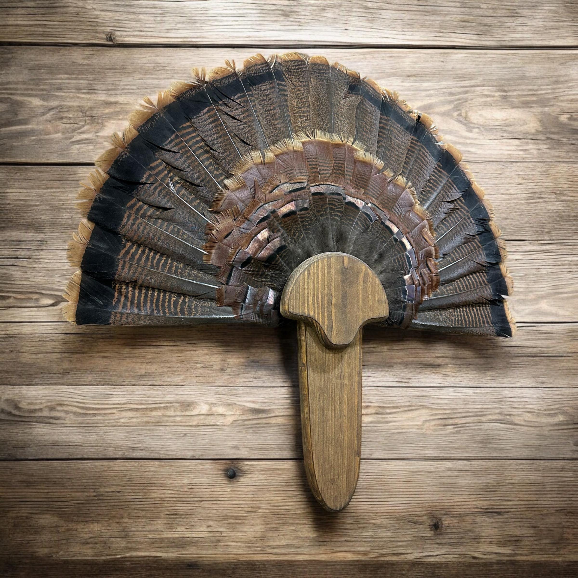 Barnwood Turkey Fan Plaque