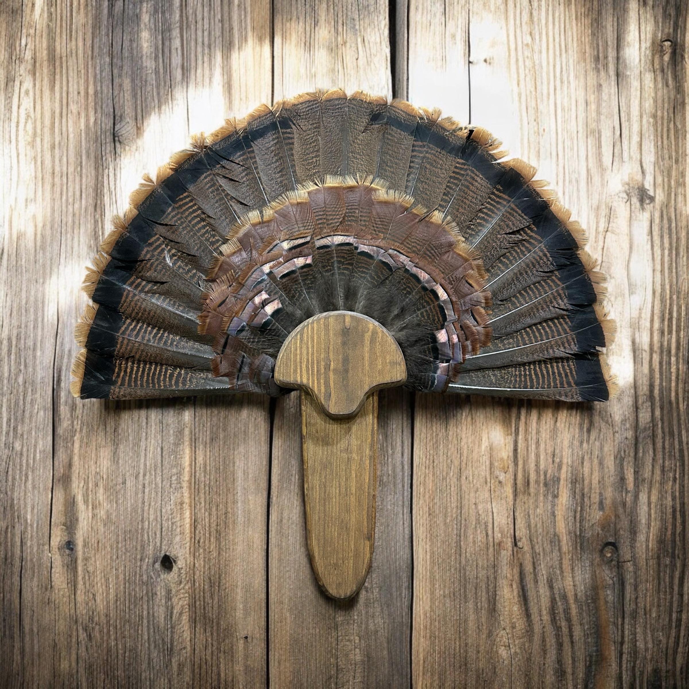Barnwood Turkey Fan Plaque