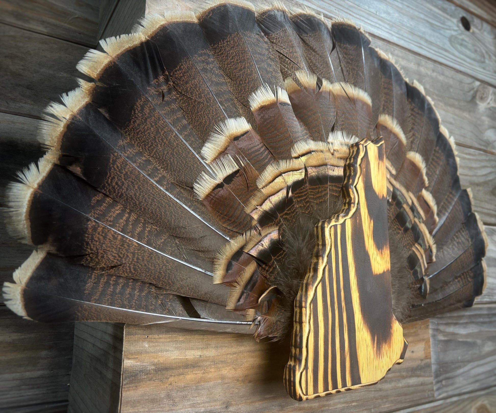 New Hampshire Turkey Fan Plaque