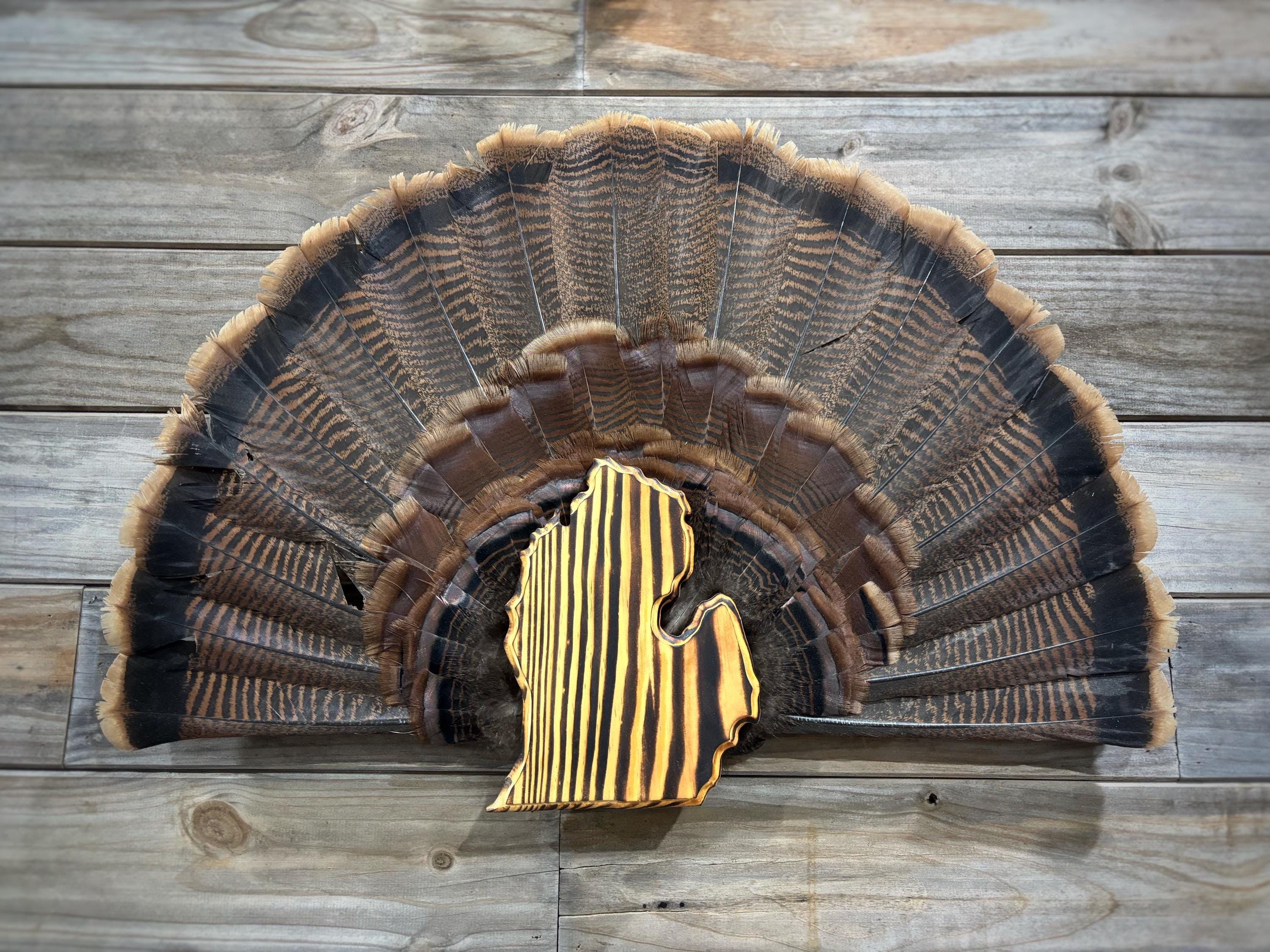 Michigan Turkey Fan Plaque (Lower Peninsula)