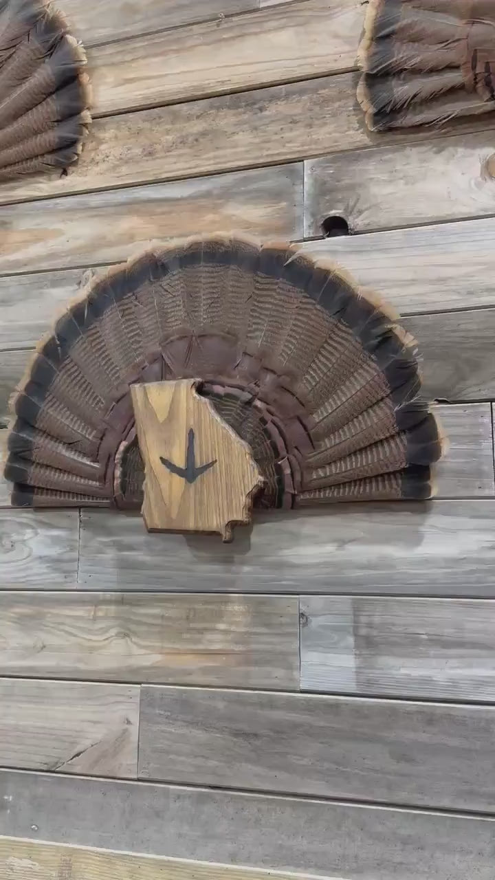 Georgia Turkey Fan Plaque